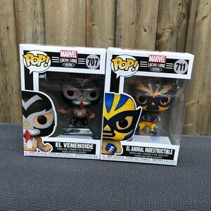 LOT OF 2 Marvel Lucha Libre Funko Pops